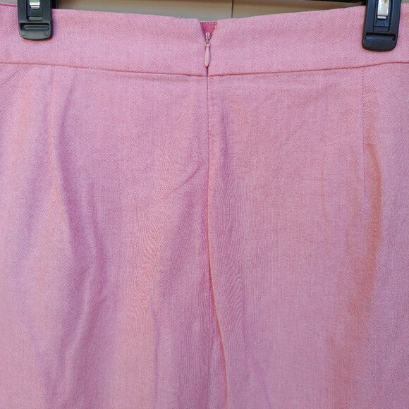 J. Crew Plus Oxford Red Skirt H4868 Nantucket Ruffle Trim Wrap 100% Cotton - Picture 9 of 12